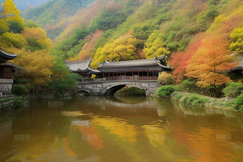 自然艺术的乡村挂毯