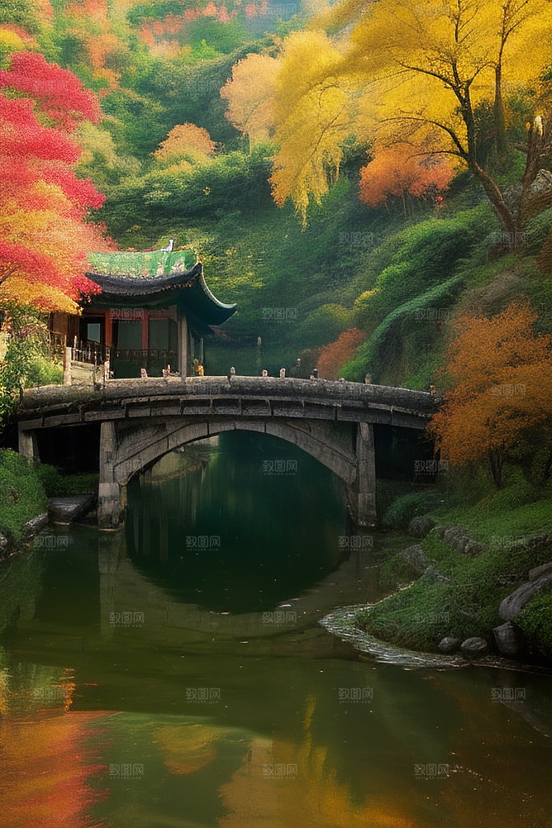 自然艺术的乡村挂毯