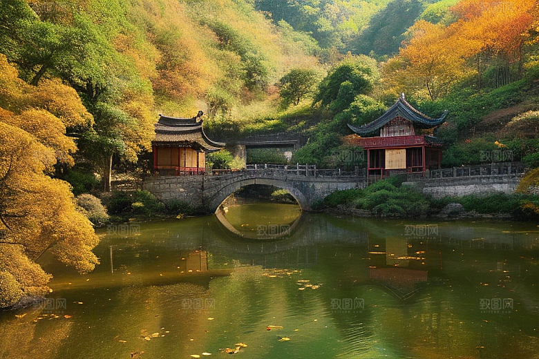 自然艺术的乡村挂毯