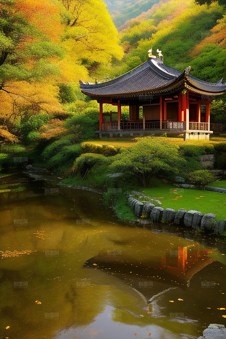 自然艺术的乡村挂毯