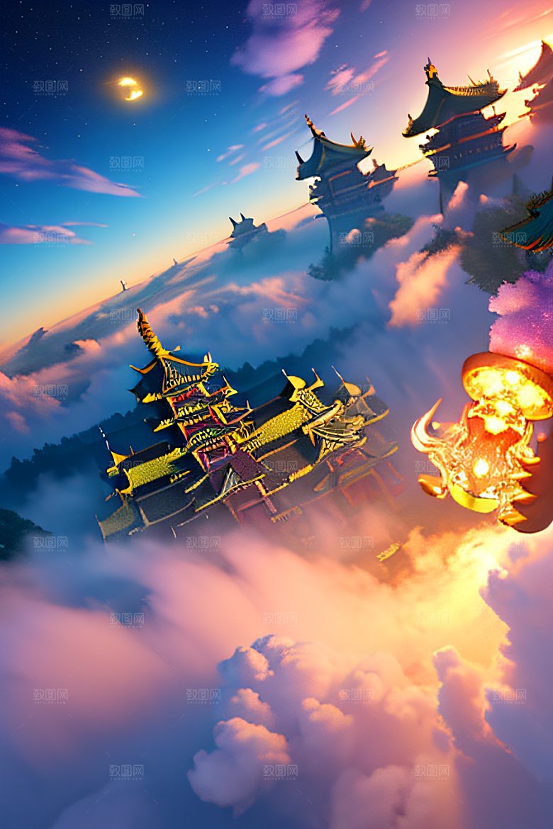 梦幻仙境中国神话的壮丽画卷