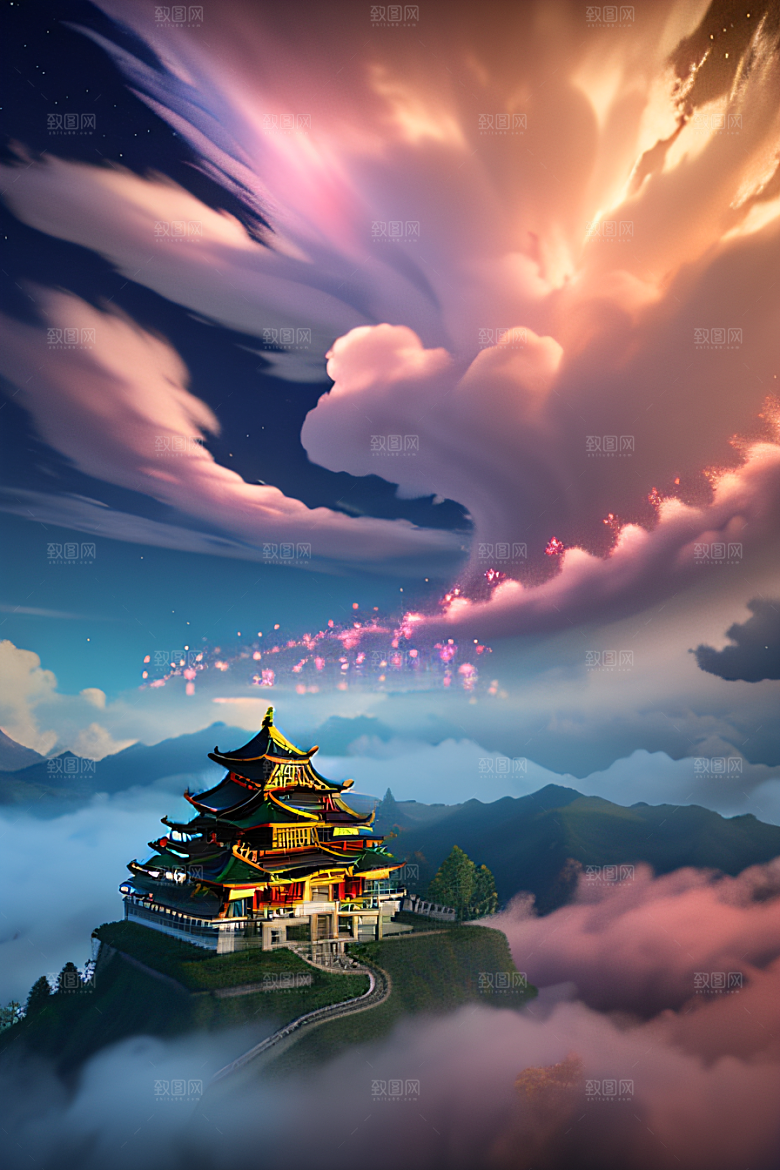 超梦幻场景立体艺术中的仙境奇观