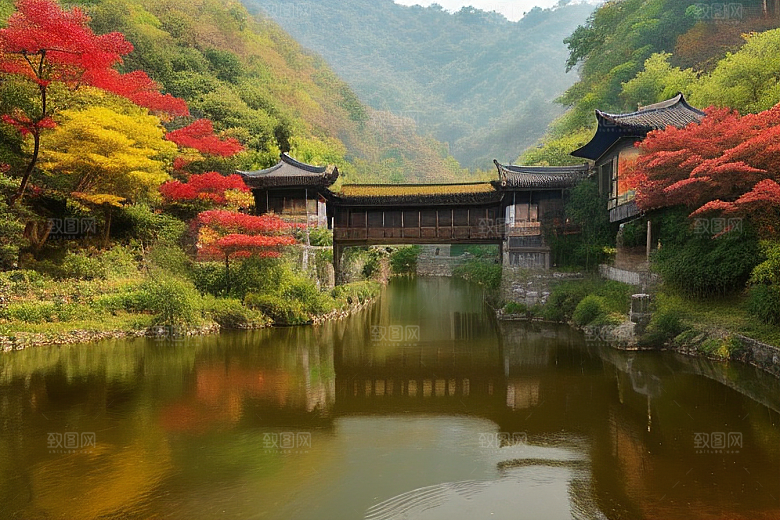 自然艺术的乡村挂毯