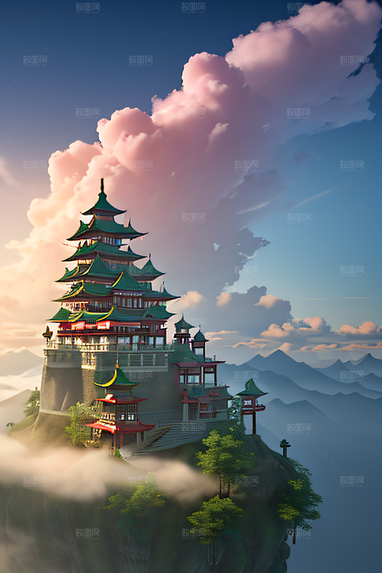 超梦幻场景立体艺术中的仙境奇观