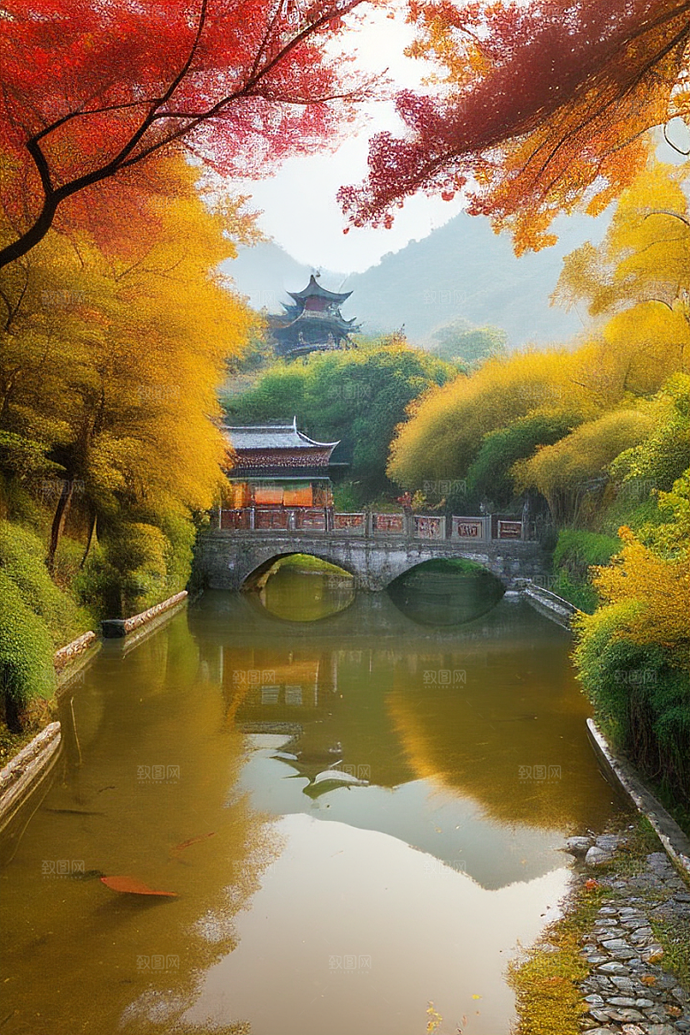 自然艺术的乡村挂毯