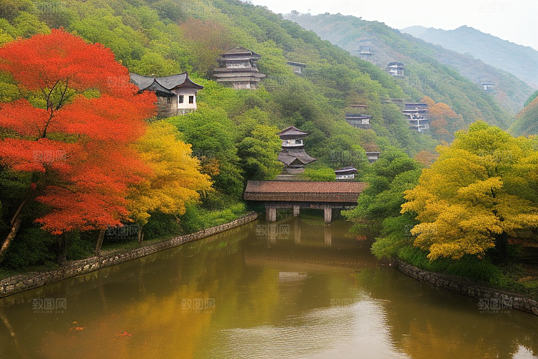 自然艺术的乡村挂毯