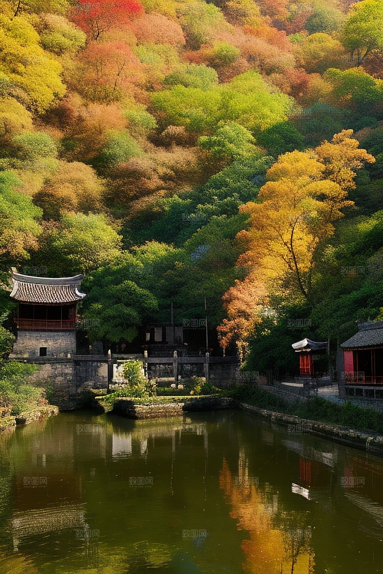 自然艺术的乡村挂毯