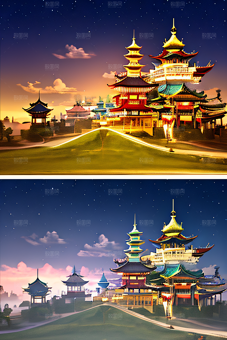 梦幻仙境迷人的中国神话之旅