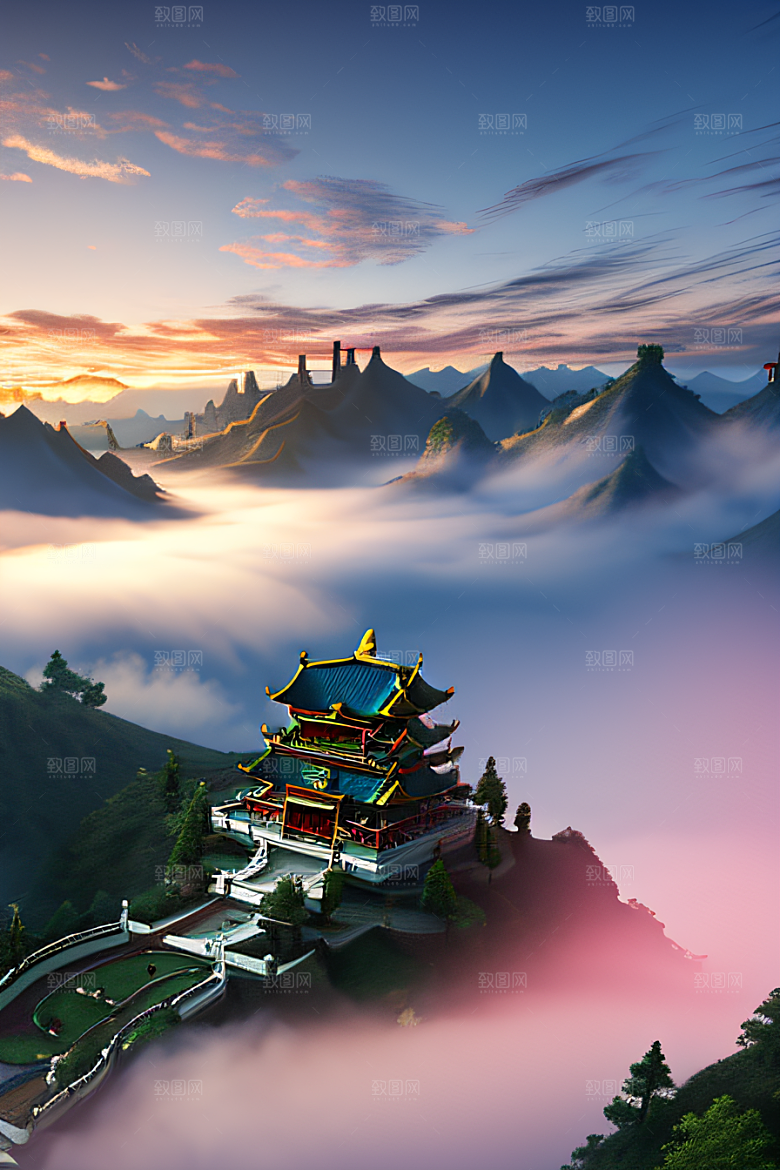 光芒之境仙境景色的绝世壮观