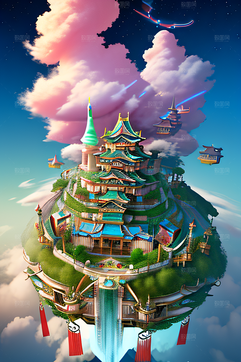 光芒之境仙境景色的绝世壮观