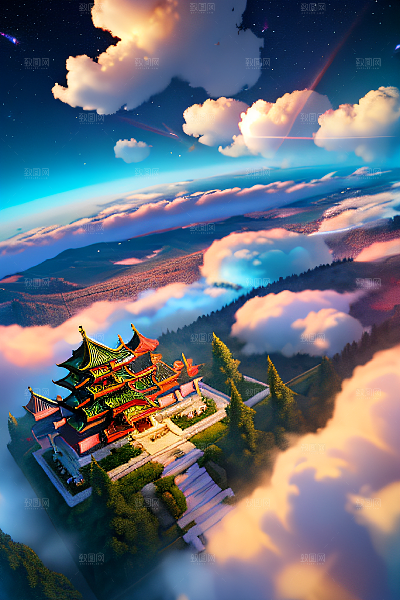 光芒之境仙境景色的绝世壮观