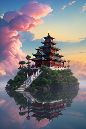 幻彩中国梦幻仙境的绝美画面