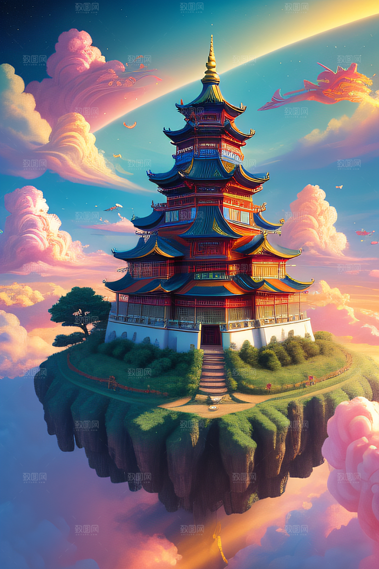 幻彩中国梦幻仙境的绝美画面