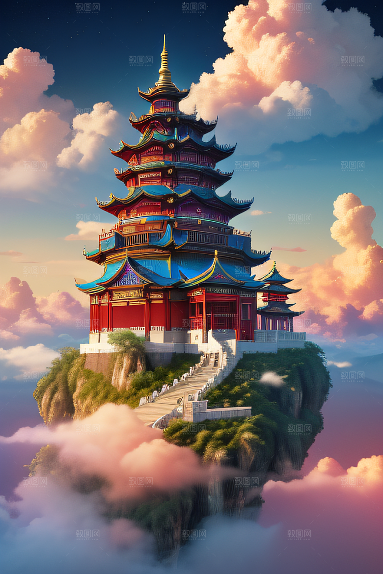 幻彩中国梦幻仙境的绝美画面