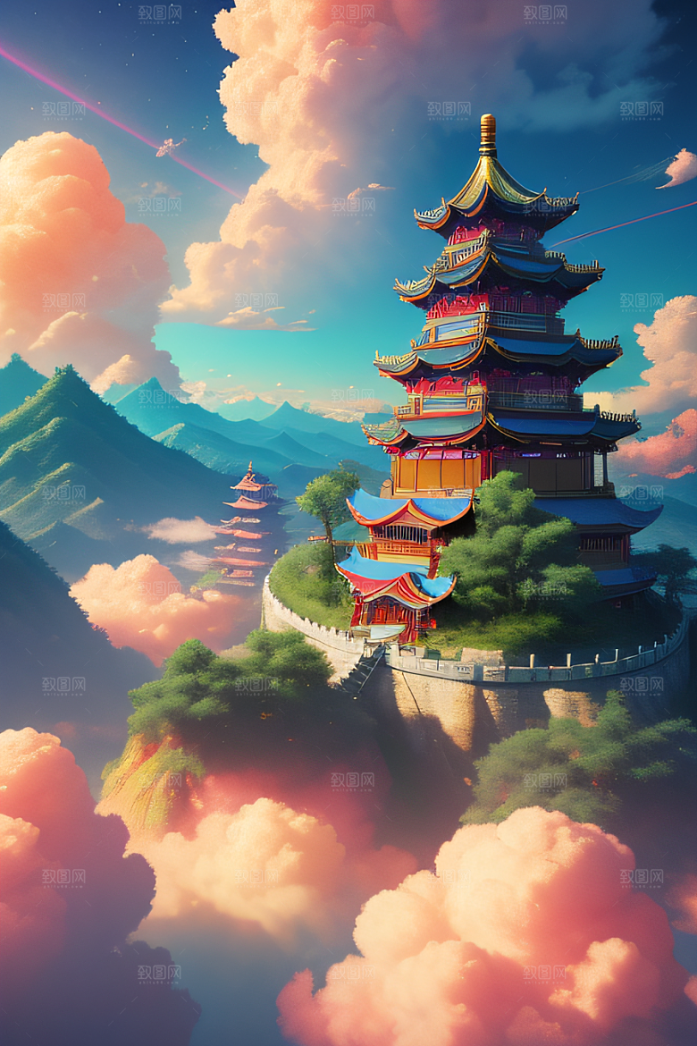 幻彩中国梦幻仙境的绝美画面