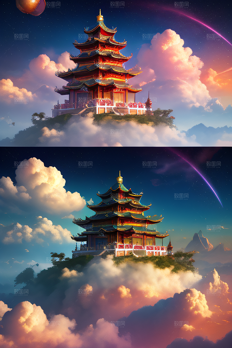 幻彩中国梦幻仙境的绝美画面