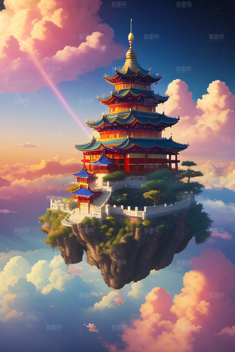 幻彩中国梦幻仙境的绝美画面