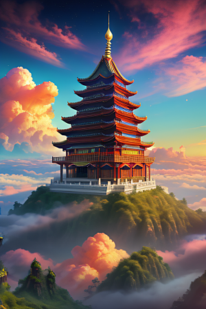 幻彩中国梦幻仙境的绝美画面