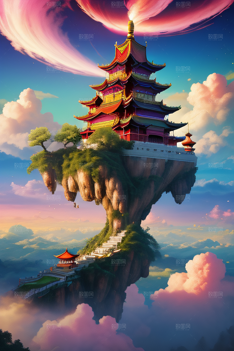 幻彩中国梦幻仙境的绝美画面