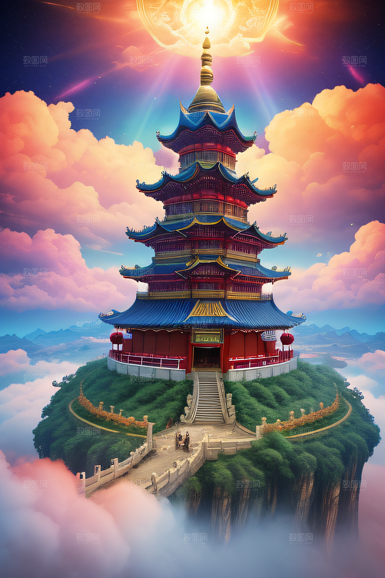 幻彩中国梦幻仙境的绝美画面