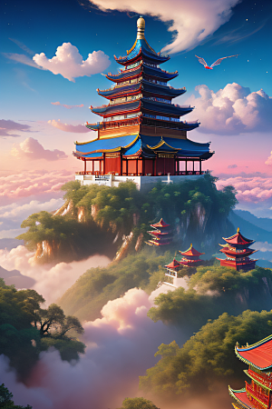 幻彩中国梦幻仙境的绝美画面