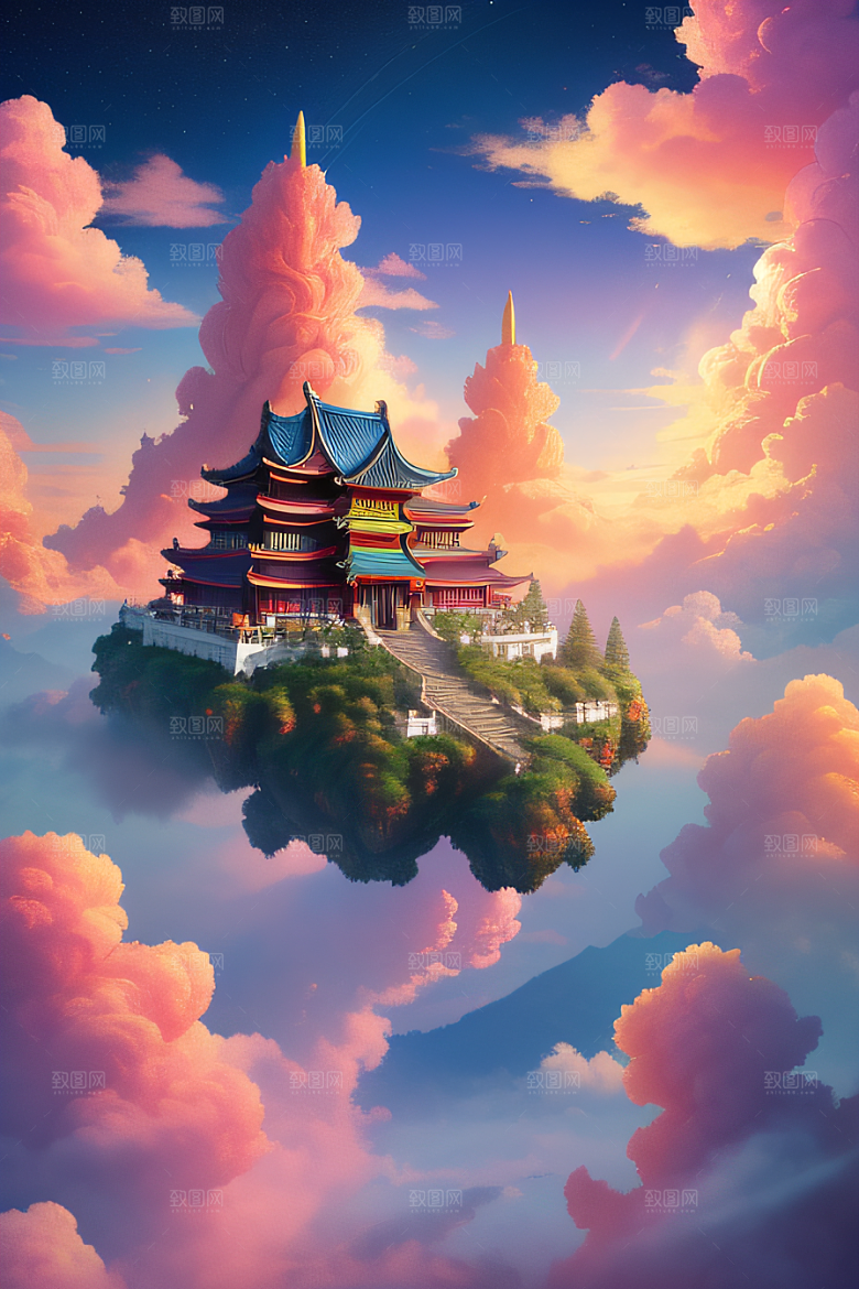 梦幻仙境中国神话的壮丽画卷