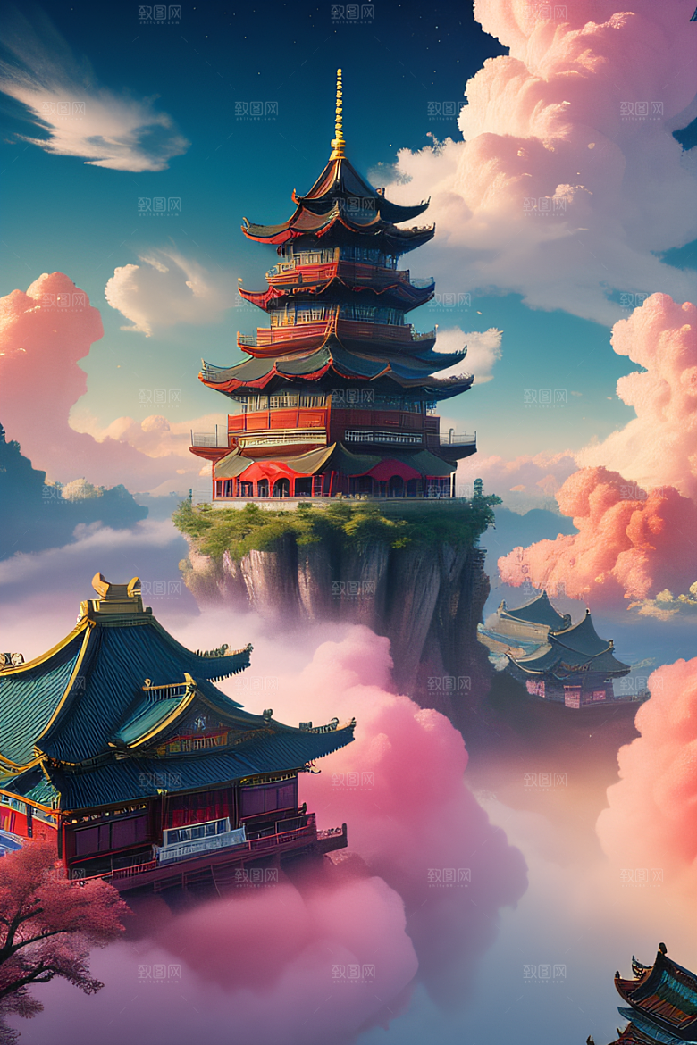 超梦幻场景立体艺术中的仙境奇观