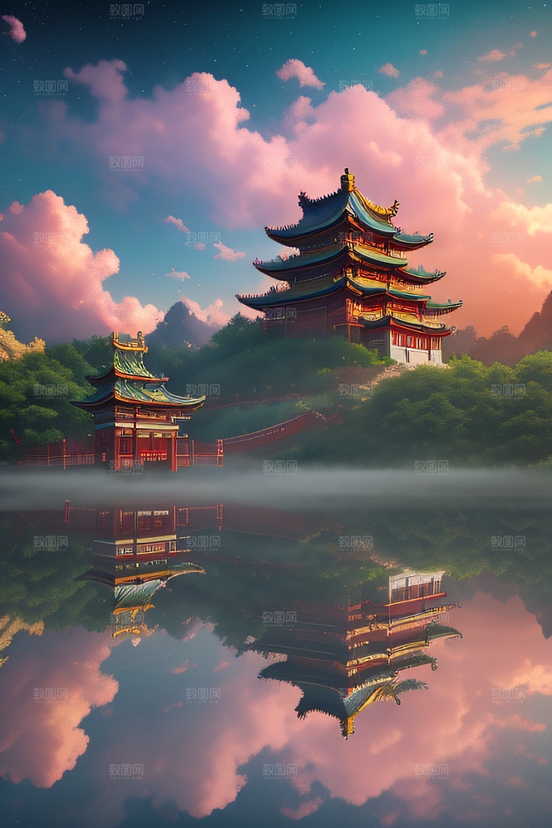 超梦幻场景立体艺术中的仙境奇观