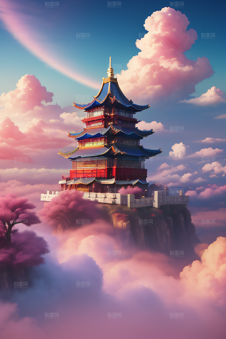超梦幻场景立体艺术中的仙境奇观