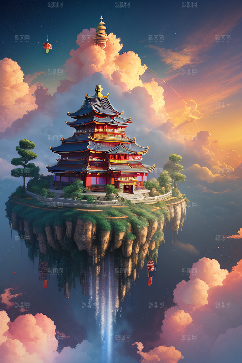 超梦幻场景立体艺术中的仙境奇观