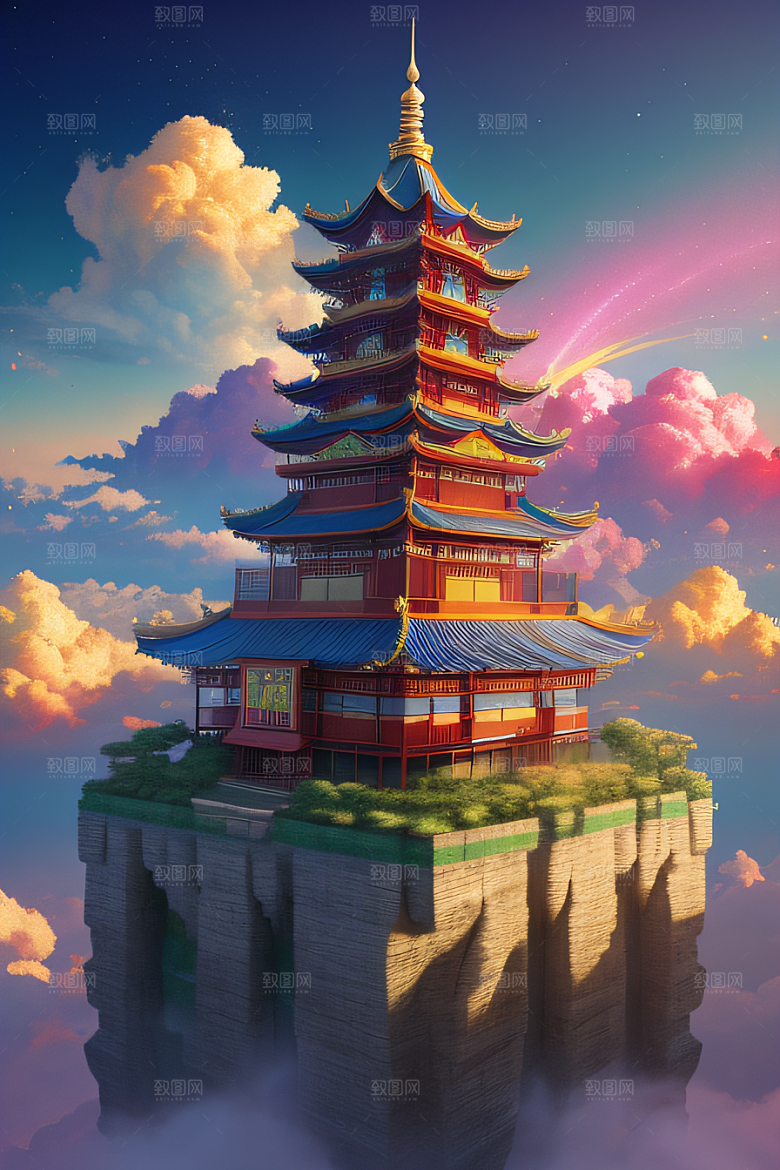 超梦幻场景立体艺术中的仙境奇观