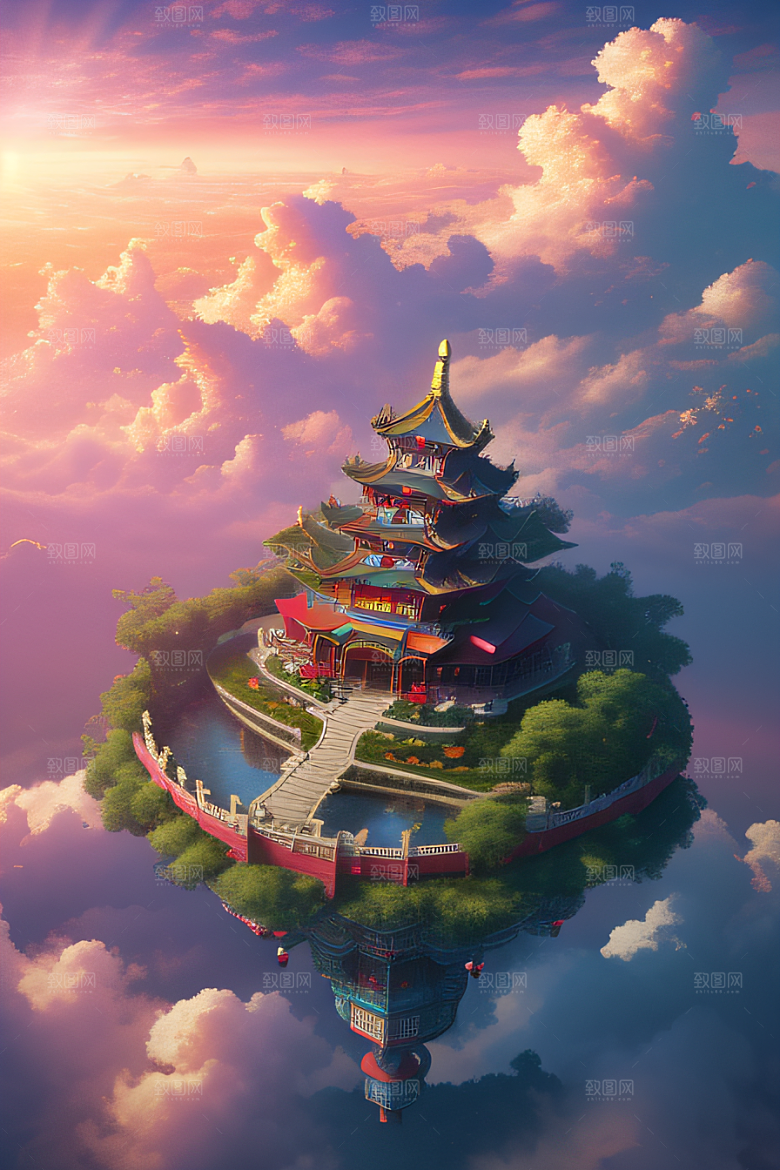 超梦幻场景立体艺术中的仙境奇观