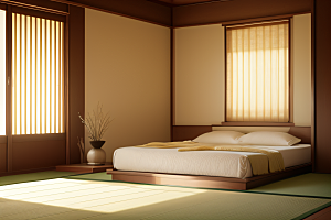 卧室设计简约与自然的和谐空间