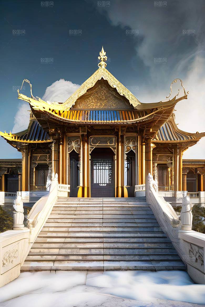 影像巧思宏伟构图的中国宫殿艺术