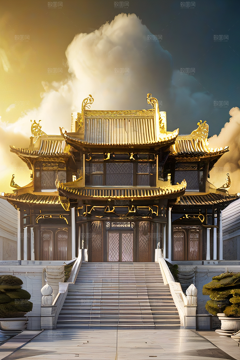 影像巧思宏伟构图的中国宫殿艺术