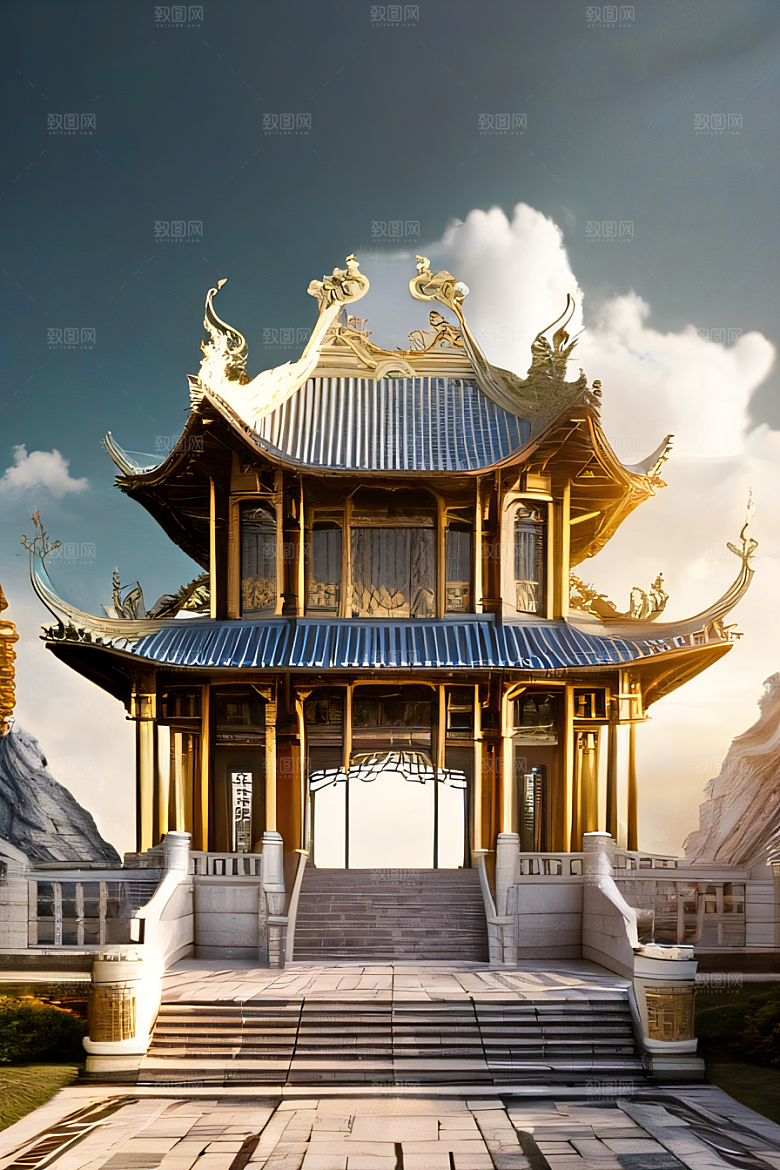 影像巧思宏伟构图的中国宫殿艺术
