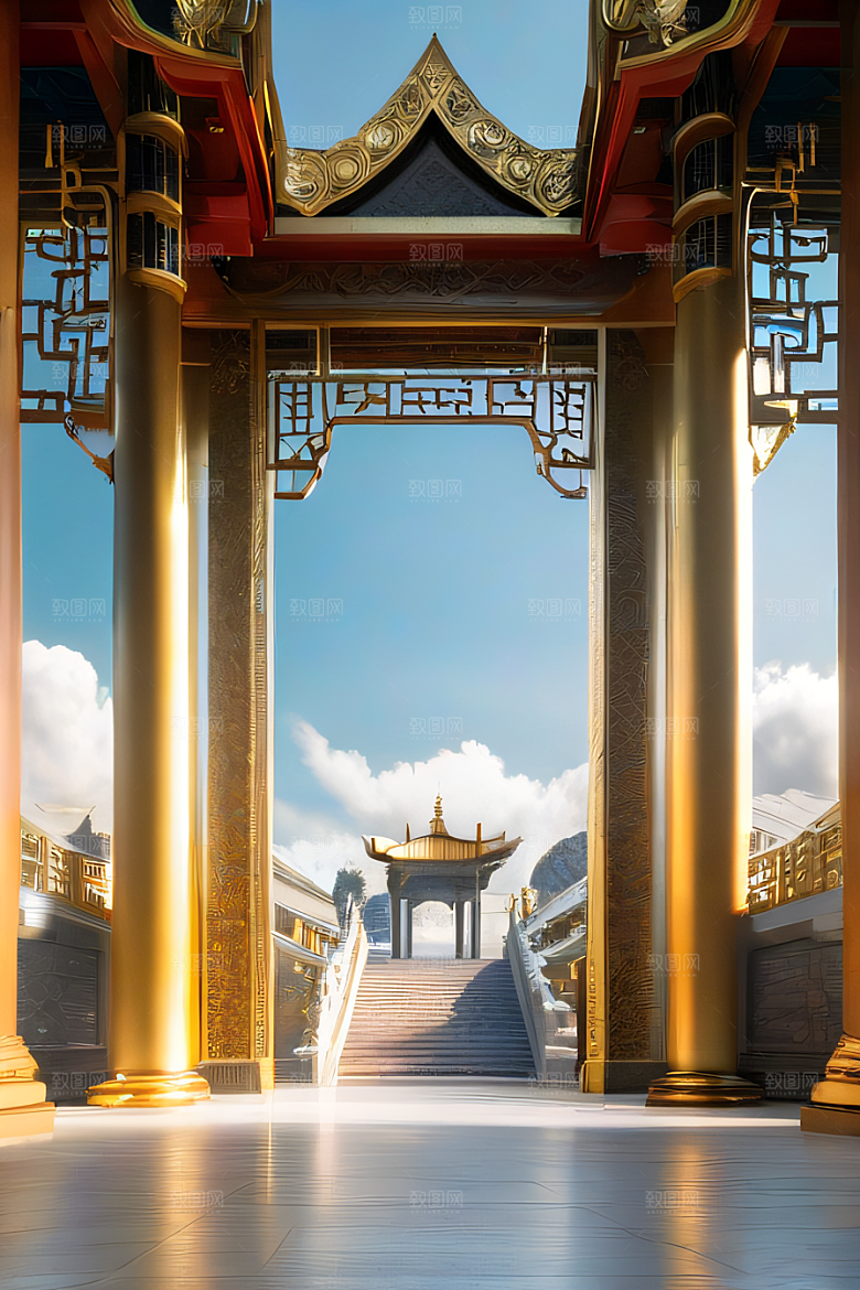 影像巧思宏伟构图的中国宫殿艺术
