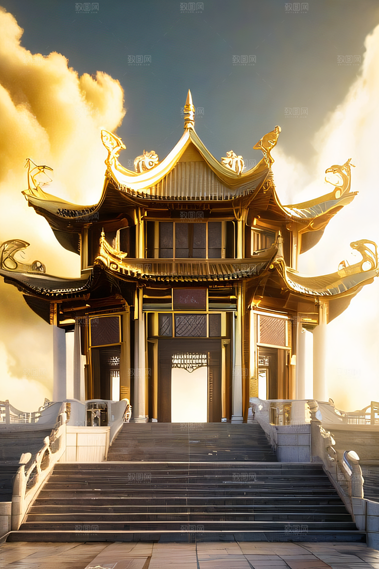 影像巧思宏伟构图的中国宫殿艺术