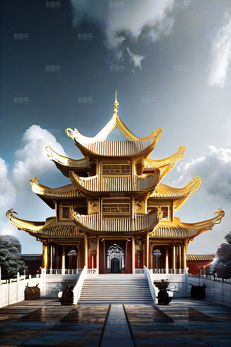 影像巧思宏伟构图的中国宫殿艺术