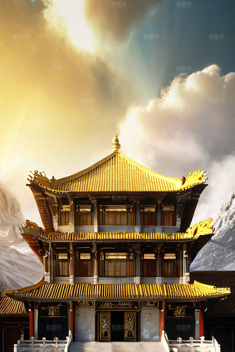 影像巧思宏伟构图的中国宫殿艺术