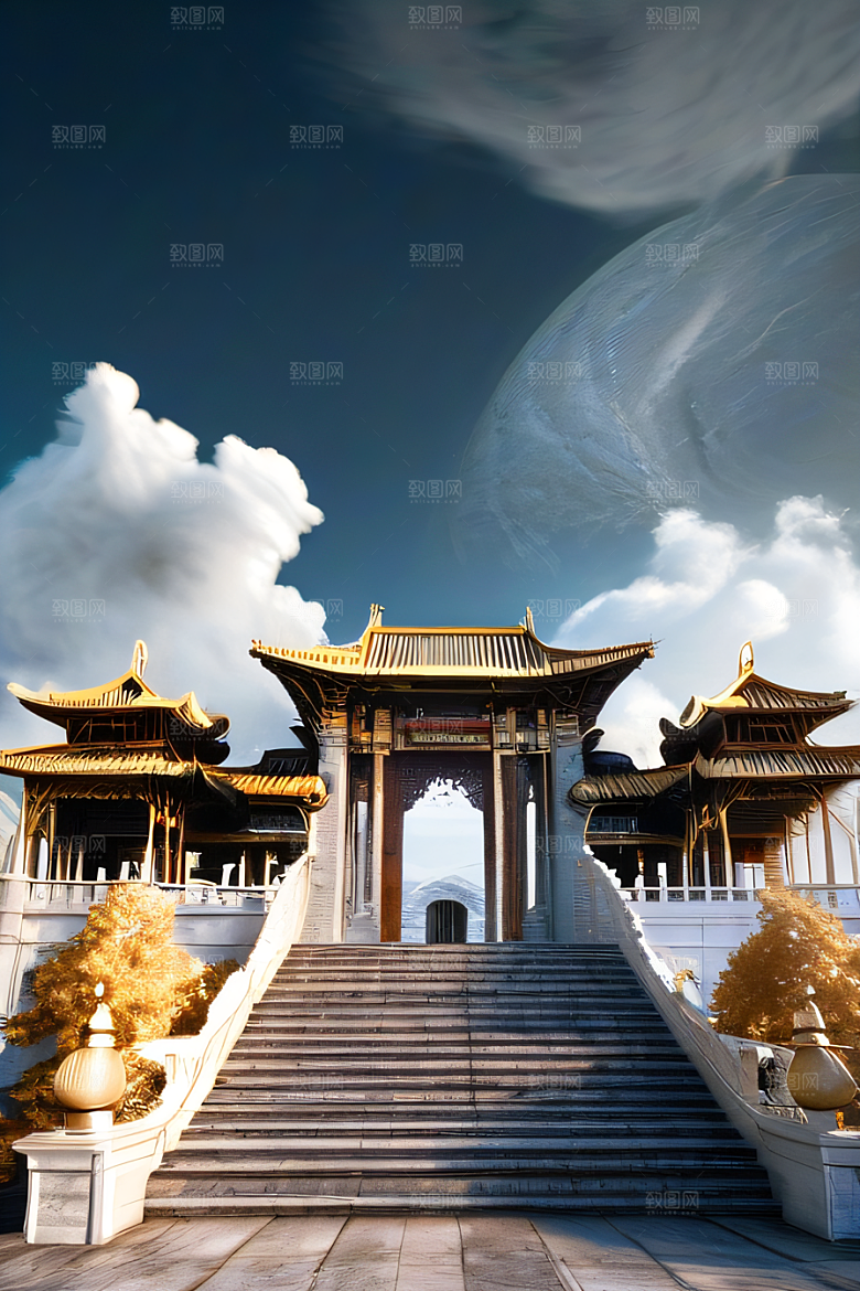 精细之美细腻描绘的中国宫殿景观