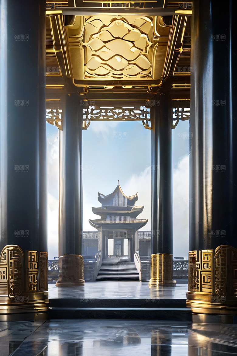 精细之美细腻描绘的中国宫殿景观
