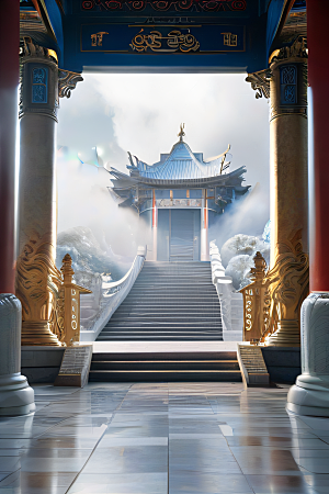 精细之美细腻描绘的中国宫殿景观