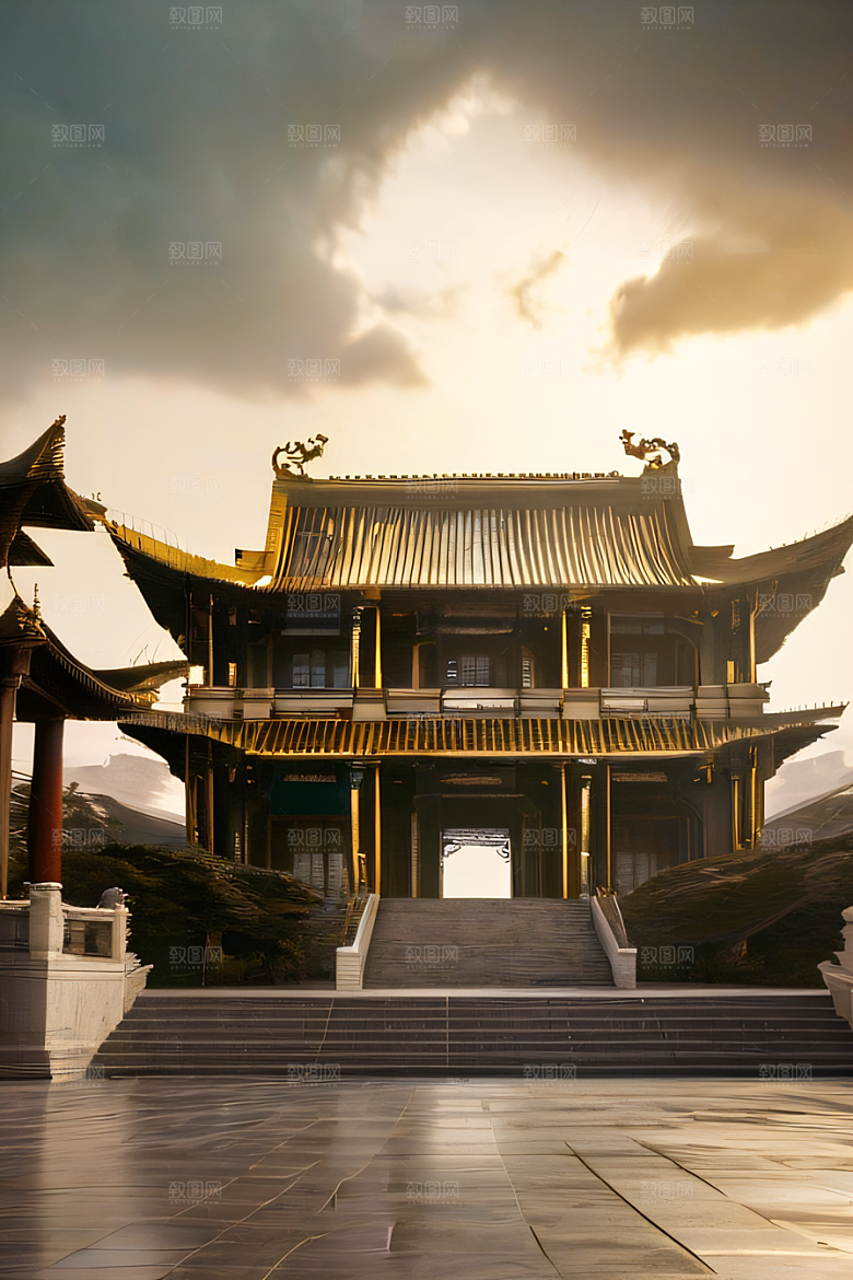 精细之美细腻描绘的中国宫殿景观