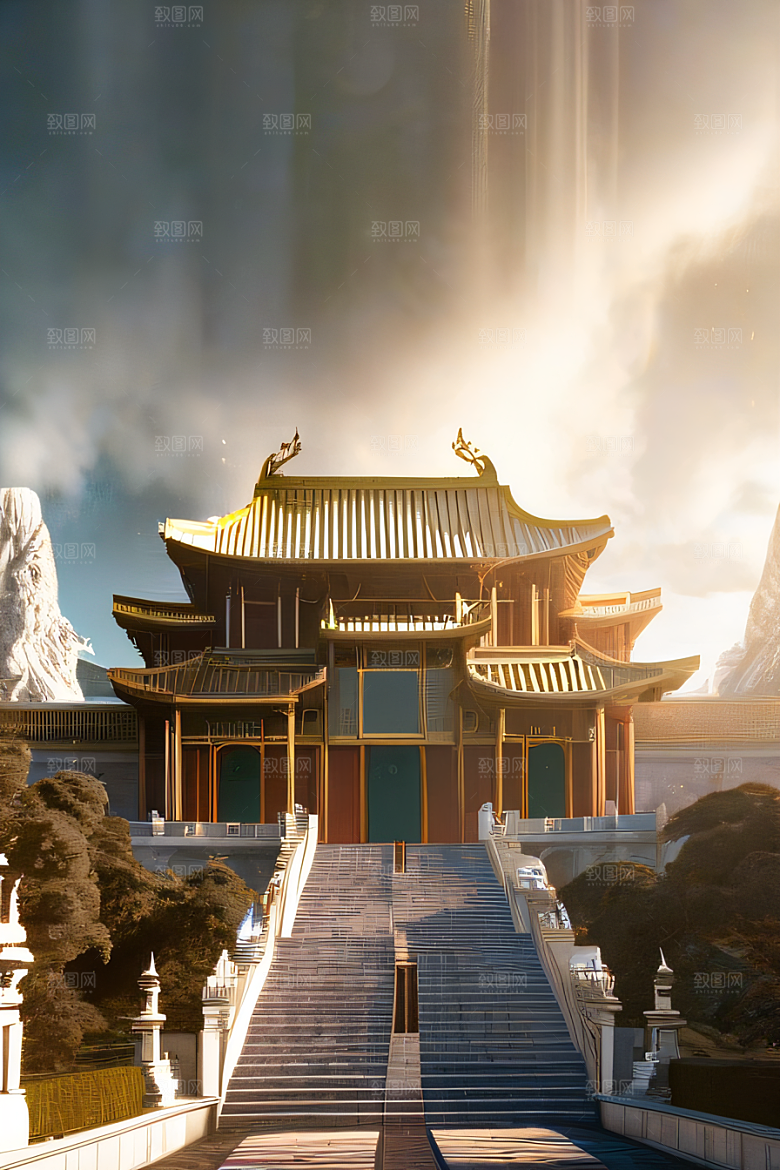 精细之美细腻描绘的中国宫殿景观