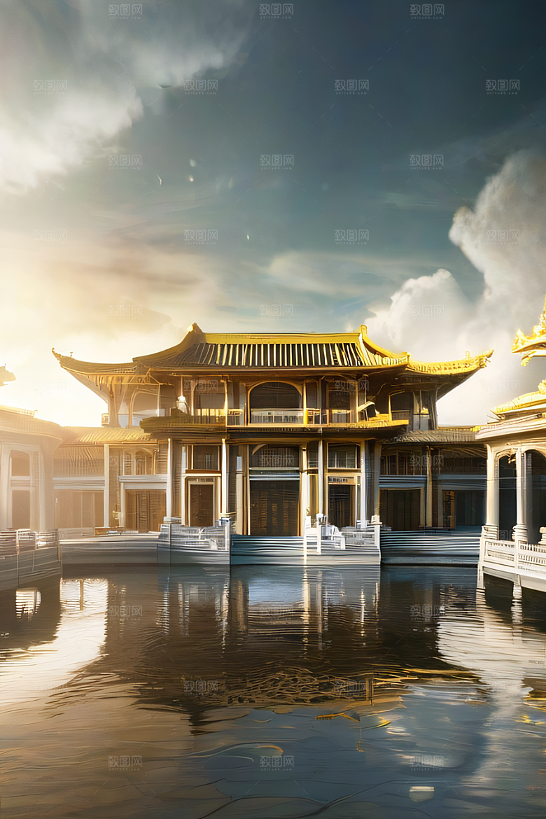 精细之美细腻描绘的中国宫殿景观