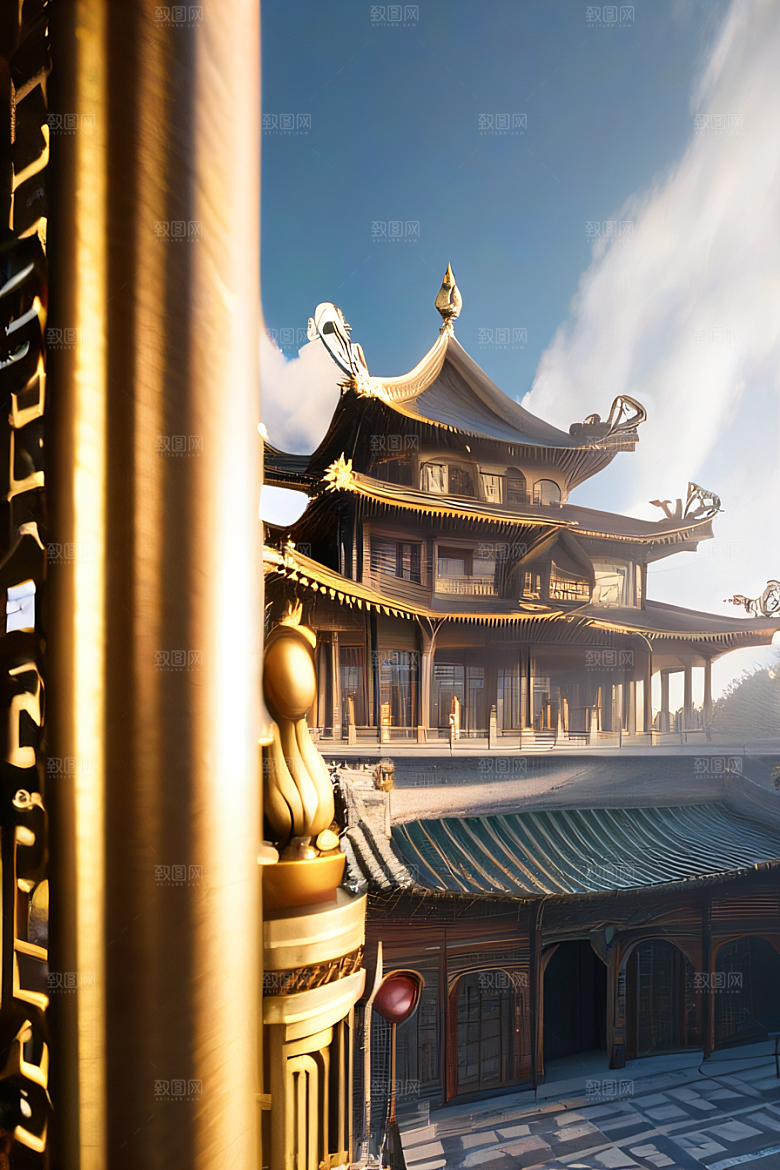 精细之美细腻描绘的中国宫殿景观