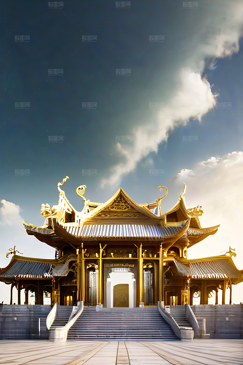 精细之美细腻描绘的中国宫殿景观