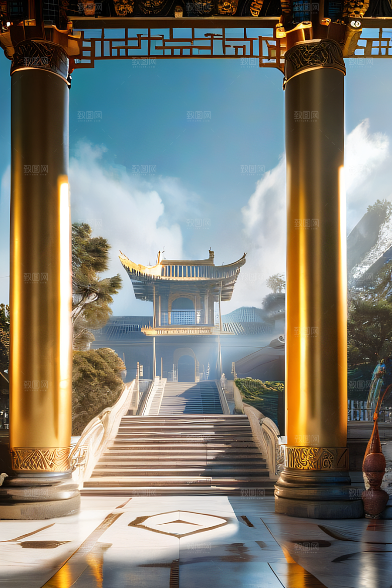 精细之美细腻描绘的中国宫殿景观