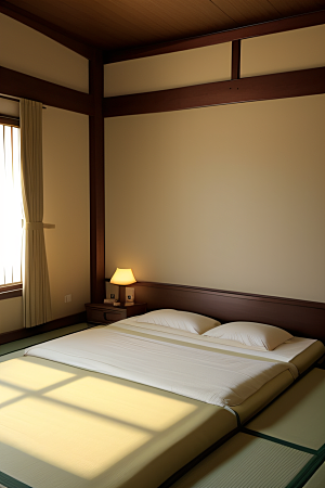 卧室融入自然与文化的和谐空间